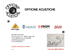 Tablet Screenshot of officineacustiche.it